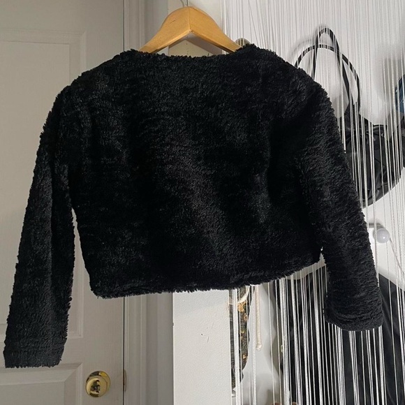 Black Fuzzy Jacket - Picture 2 of 3